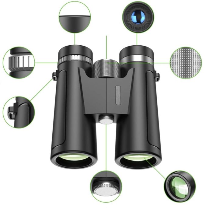 اجزای مختلف دوربین چشمی APL-RB10X42